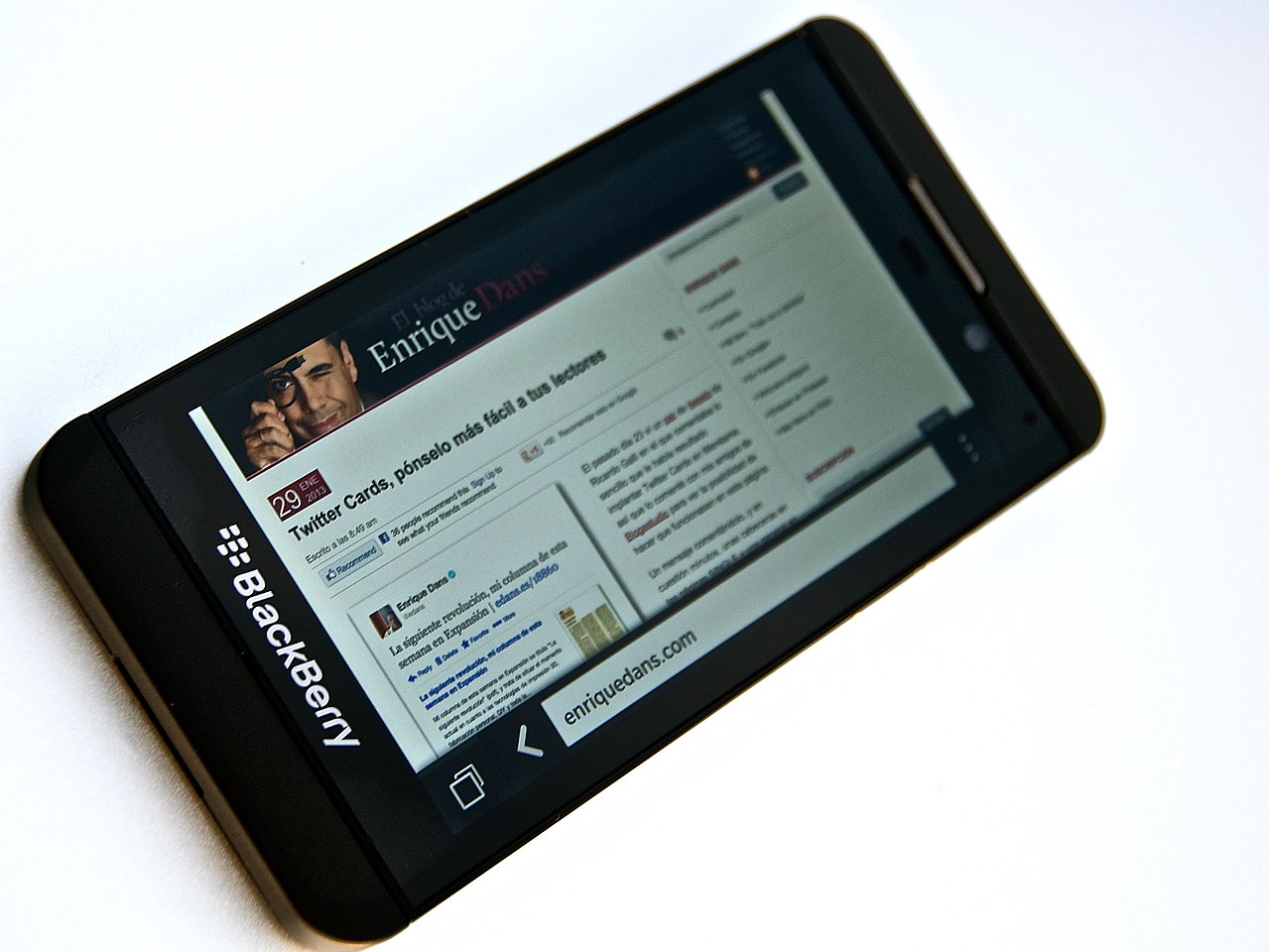 Image of a Blackberry Playbook